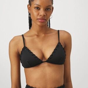 Good American triangle bikini top
